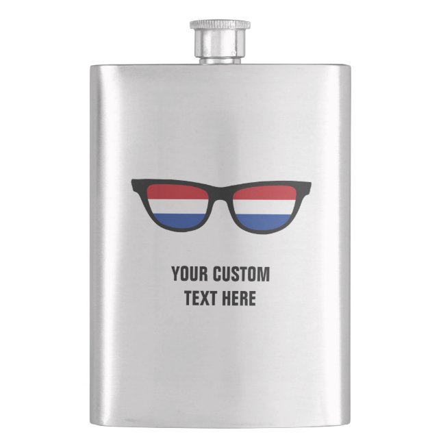 Dutch Shades-Custom-Flasche Flachmann (Vorderseite)