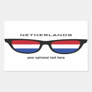 Dutch Shades Zollaufkleber Rechteckiger Aufkleber
