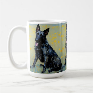 Dutch Shepherd crayon regarder art café tasse