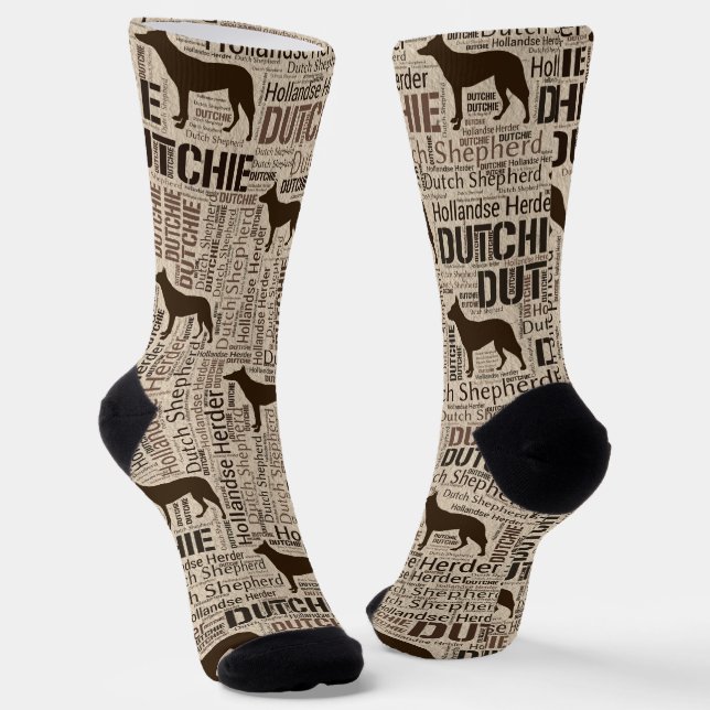 Dutch Shepherd - Hollandse Herder - Hollandchie Socken (Gewinkelt)