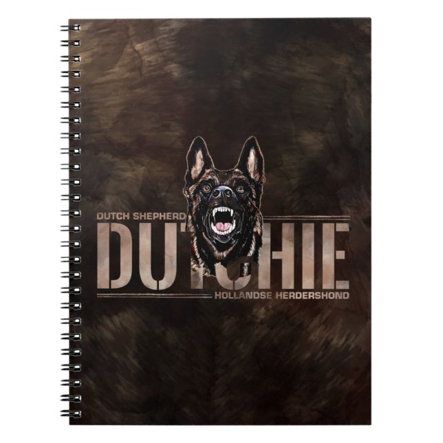 Dutch Shepherd - Hollandse Herdershond Notizblock (Vorderseite)