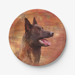Dutch Shepherd - Hollandse Herdershond Pappteller