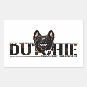 Dutch Shepherd - Hollandse Herdershond Rechteckiger Aufkleber