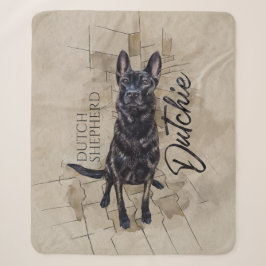 Dutch Shepherd - Niederländische Illustration Sherpadecke