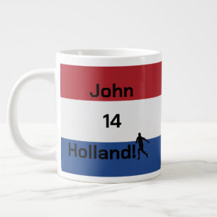 Dutch Soccer, anpassbar Jumbo-Tasse