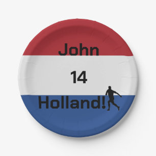 Dutch Soccer, anpassbar Pappteller