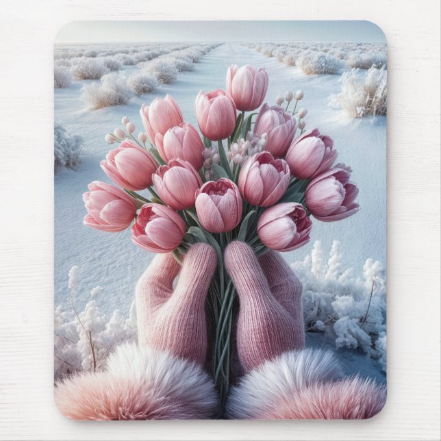 Dutch Tulip Bouquet Mousepad (Vorne)