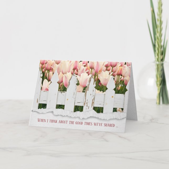 Dutch Tulip Garden Friendship Karte (Vorderseite)
