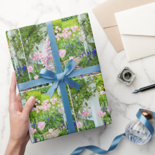 Dutch Tulip Garden Trellis Geschenkpapier
