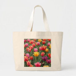 Dutch Tulips Jumbo Stoffbeutel