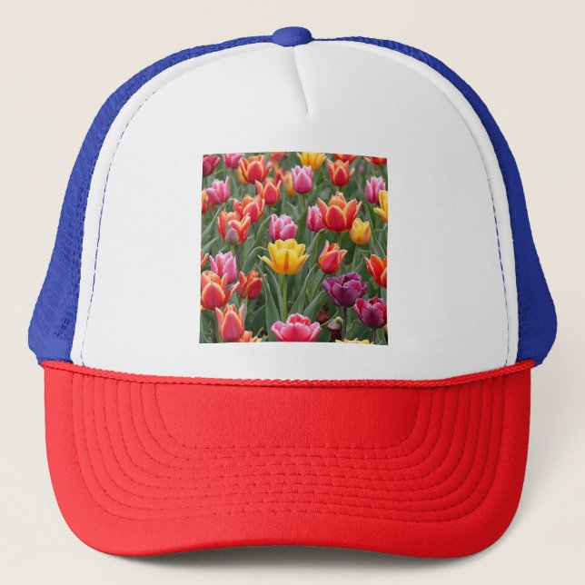 Dutch Tulips Truckerkappe (Vorderseite)