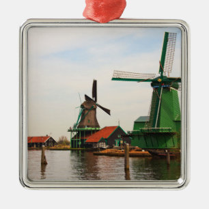 Dutch Windmills, Zaanse Schans Ornament Aus Metall