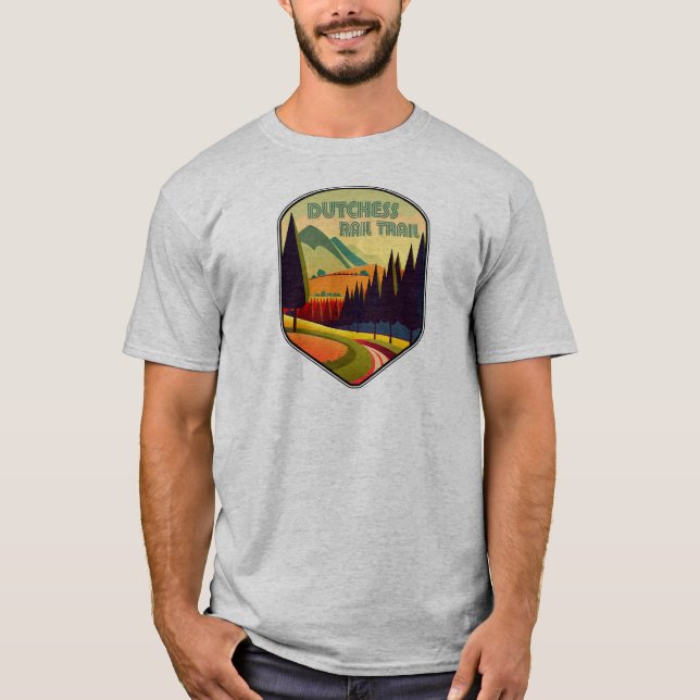 Dutchess Rail Trail Farben T-Shirt (Vorderseite)