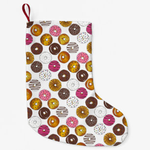 Dutzend Donuts Doughnut Frühstück Junk Food Feinsc Kleiner Weihnachtsstrumpf