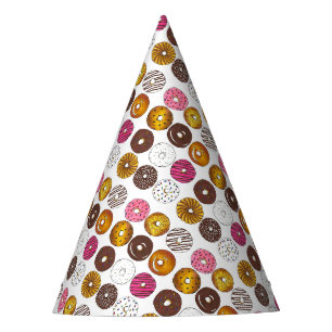 Dutzend Donuts Doughnut Frühstück Junk Food Feinsc Partyhütchen