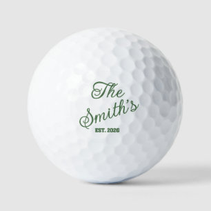 Dutzend Personalisierte Golfbälle mit Name & Year