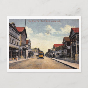 Duval Street, Key West, Florida Carte Postale Vint