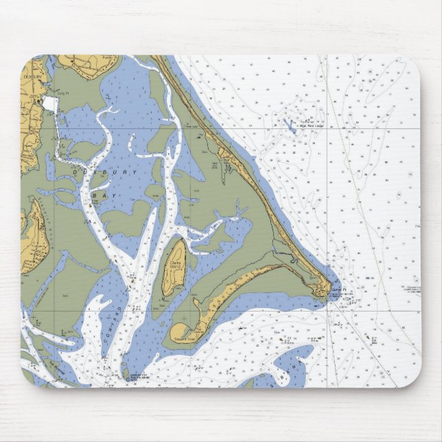 Duxbury MA Seehafen-Diagramm Mousepad (Vorne)
