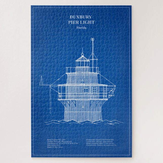 Duxbury Pier Light Lighthouse - Massachusetts - AD (Vertikal)