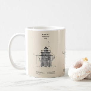 Duxbury Pier Light Lighthouse - Massachusetts - SB Kaffeetasse