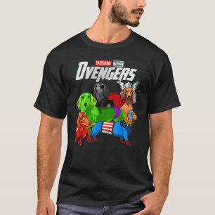 Dvengers T Shirt Funny Hund Dackel Geschenk für Mä