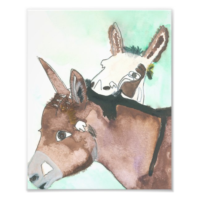 D'Vine Donkey Print Fotodruck (Vorne)