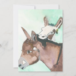 D'Vine Donkeys Feiertagskarte