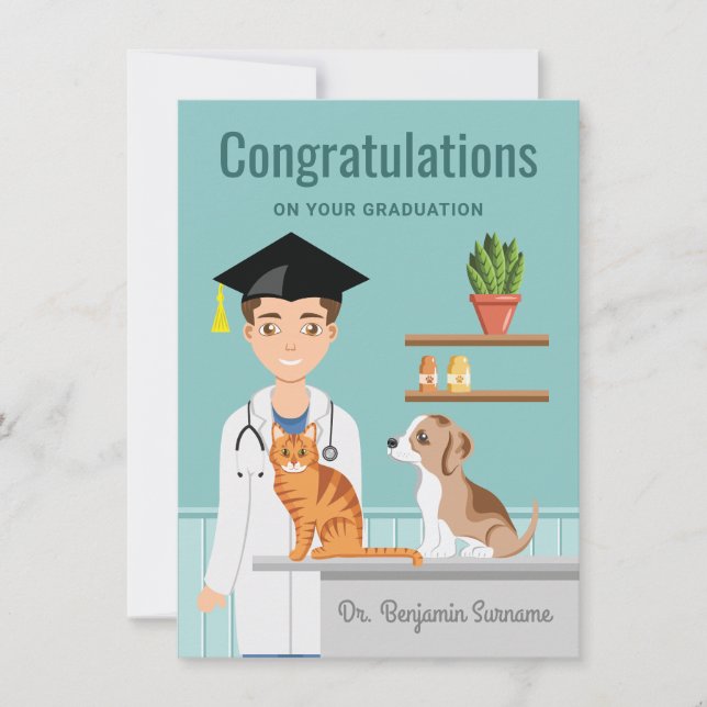 DVM-Studienabschluss für Veterinärmedizin - Gratul Karte (Vorderseite)