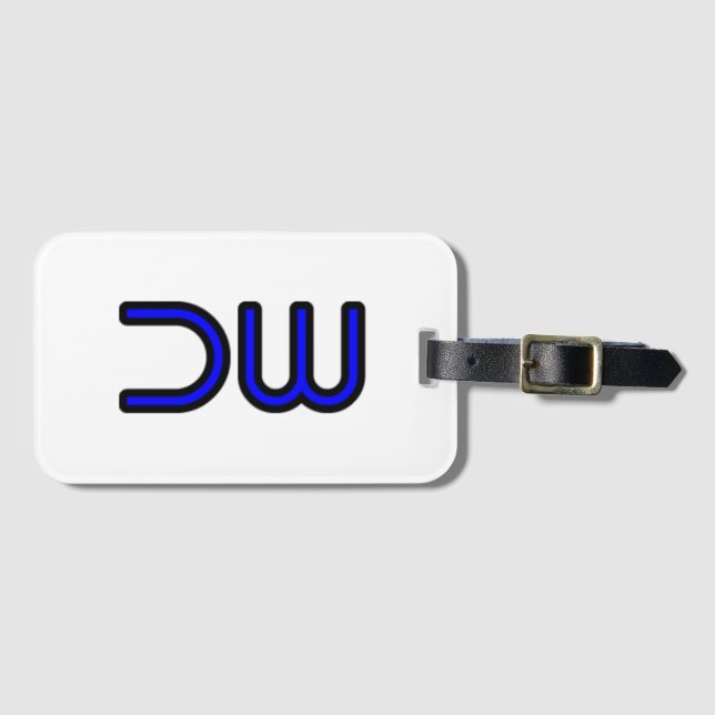 DW DEK-WORX Firmenlogo Gepäckanhänger (Vorderseite (Horizontal))