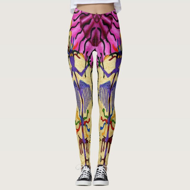 Dwainizms bunte "optische Konfektionsartikel-" Leggings (Vorderseite)