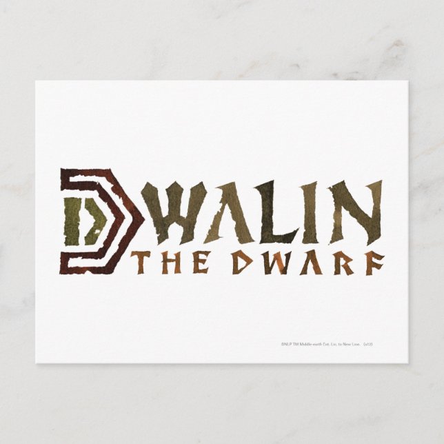 Dwalin Name Postkarte (Vorderseite)