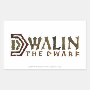 Dwalin Name Rechteckiger Aufkleber