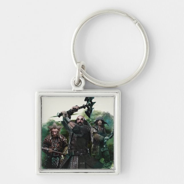 Dwalin, Nori und Bofur Graphic Schlüsselanhänger (Vorne)
