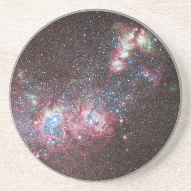 Dwarf Galaxy NGC 4214 Sandstein Untersetzer (Vorne)