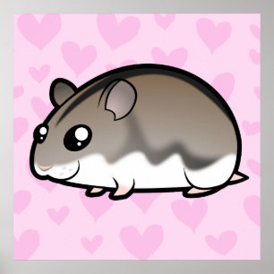 Dwarf Hamster-Liebe Poster