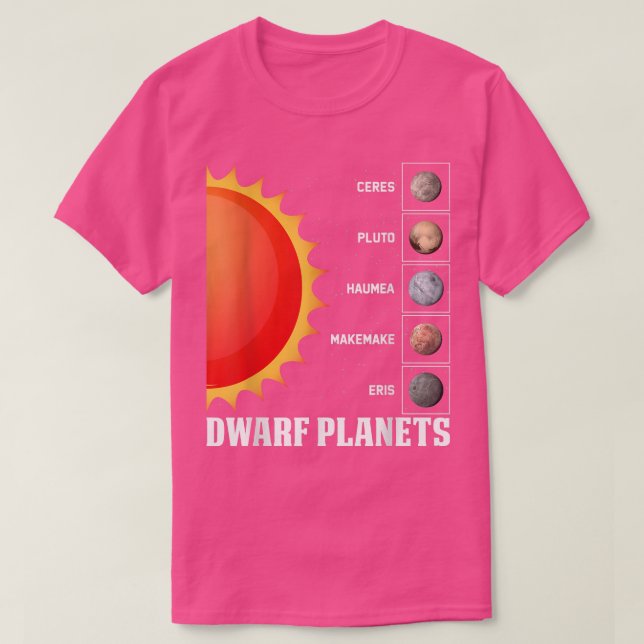 Dwarf Planets Space Explorer  T-Shirt (Design vorne)