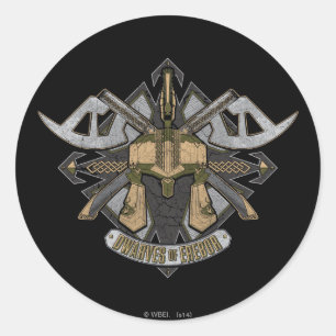 Dwarves Of Erebor Runder Aufkleber