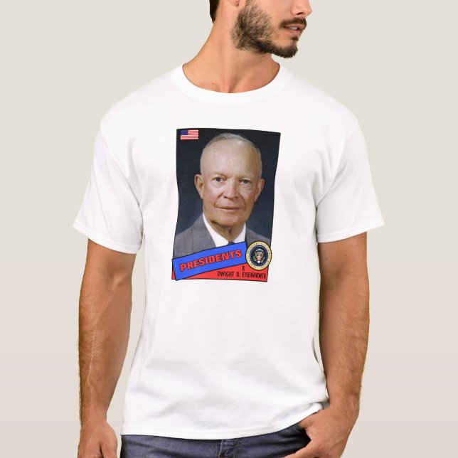 Dwight D. Eisenhower Baseball Card T-Shirt (Vorderseite)