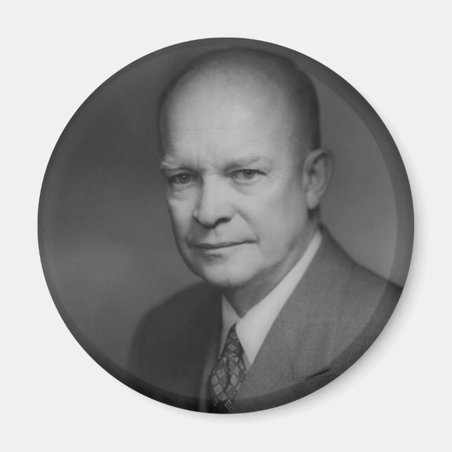 Dwight D. Eiserhower Portrait Magnet (Vorne)