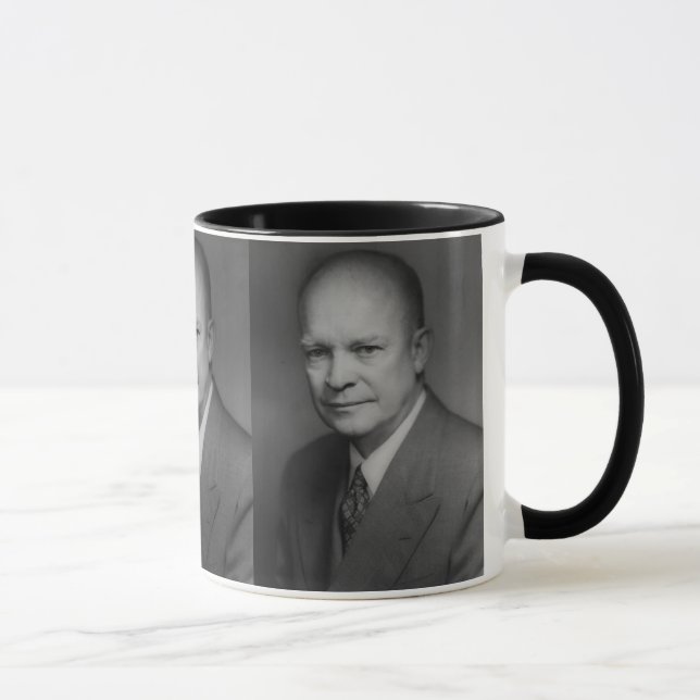 Dwight D. Eiserhower Portrait Tasse (Rechts)