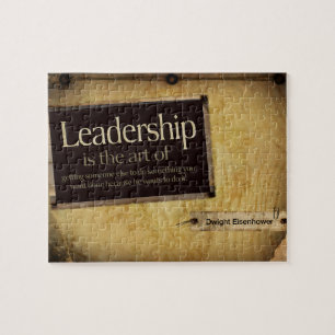 Dwight Eisenhower Inspiration Zitat "Leadership"