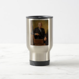 Dwight Eisenhower Präsident Weiße-Haus-Porträt Reisebecher