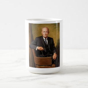 Dwight Eisenhower Präsident Weiße-Haus-Porträt Verwandlungstasse