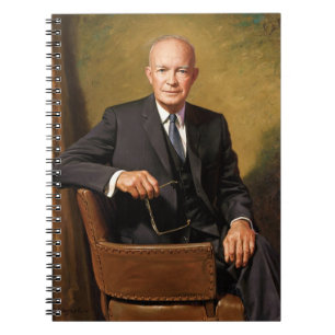 Dwight Eisenhower Präsident Weißes Haus Porträt Notizblock