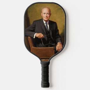 Dwight Eisenhower Präsident Weißes Haus Porträt Pickleball Schläger