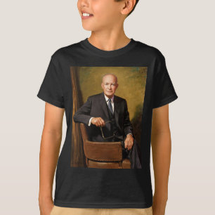 Dwight Eisenhower Präsident Weißes Haus Porträt T-Shirt