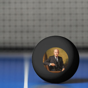 Dwight Eisenhower Präsident Weißes Haus Porträt Tischtennisball