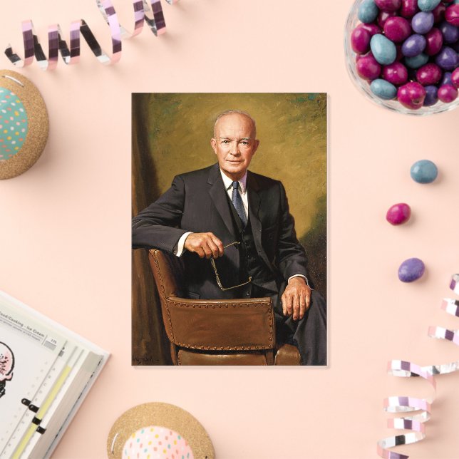 Dwight Eisenhower President White House Portrait Acryleinladungen (Insitu (Feier))