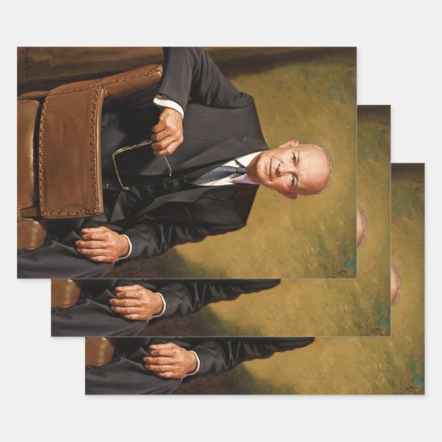 Dwight Eisenhower President White House Portrait Geschenkpapier Set (Set)
