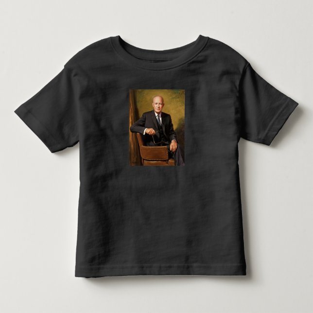 Dwight Eisenhower President White House Portrait Kleinkind T-shirt (Vorderseite)